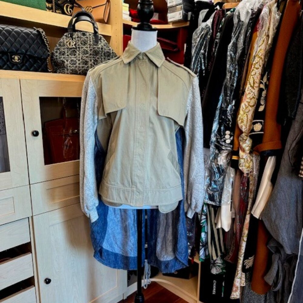 Alexander Wang Colorblock Pattern Utility Jacket … - image 1